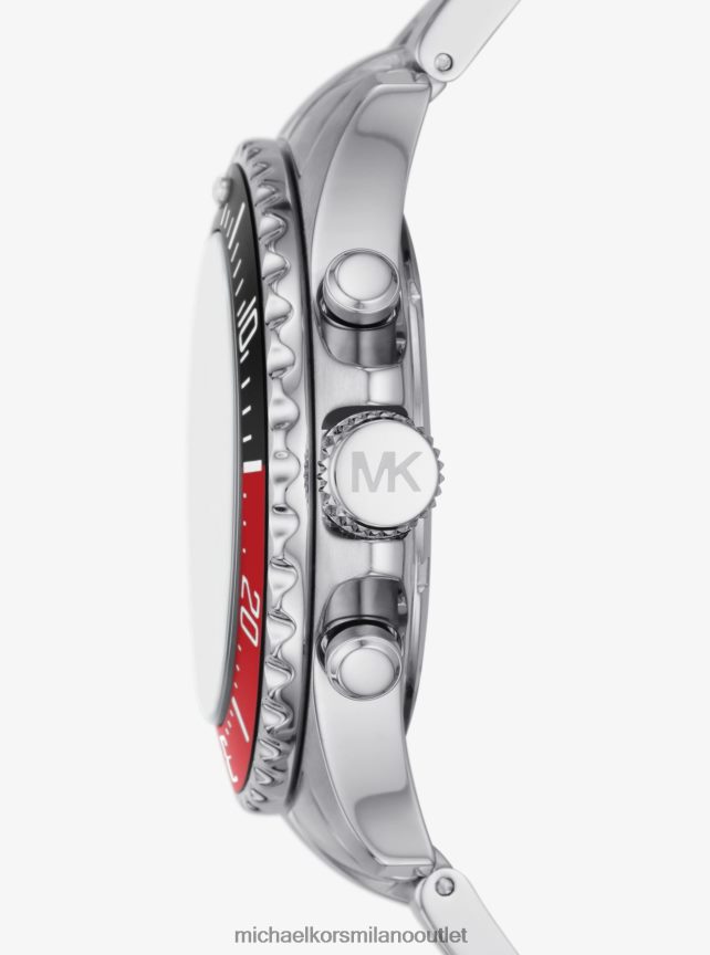 Michael Kors orologio everest oversize color argento uomini argento P06L0L3293 Accessori