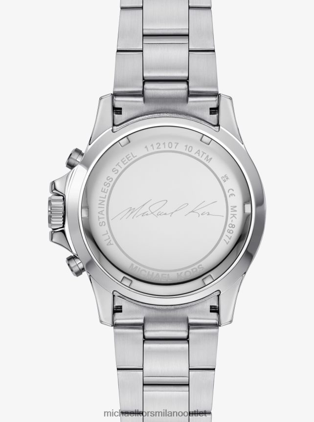 Michael Kors orologio everest oversize color argento uomini argento P06L0L3293 Accessori