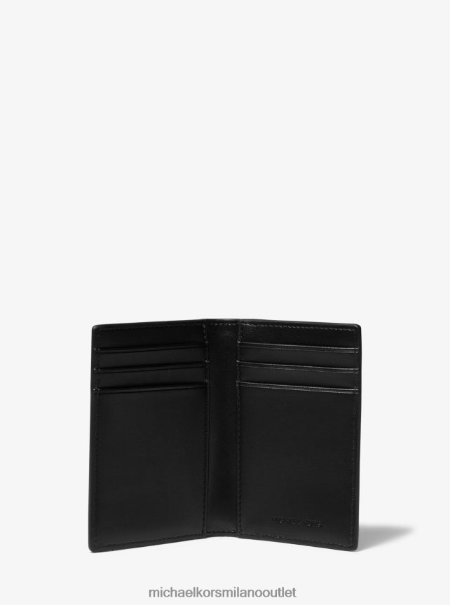 Michael Kors Porta carte bifold con logo Hudson uomini admrl/plblue P06L0L3255 Accessori