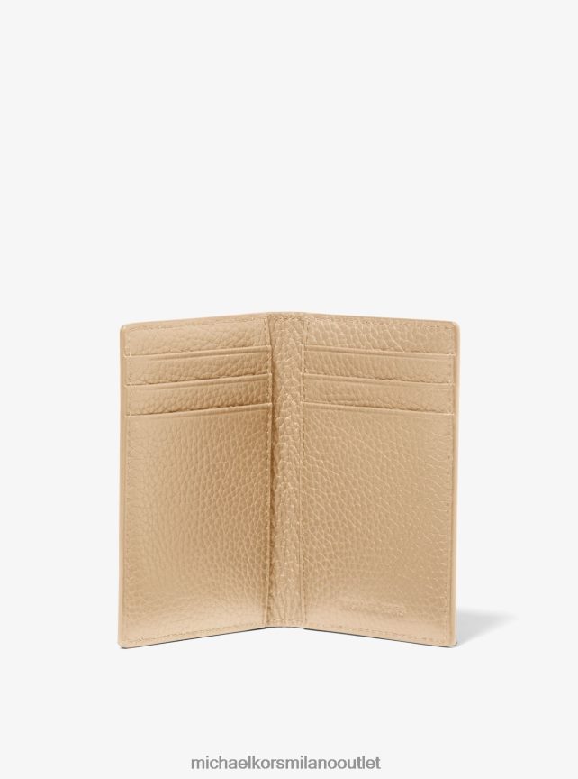Michael Kors Porta carte in pelle Hudson uomini cammello P06L0L3249 Accessori