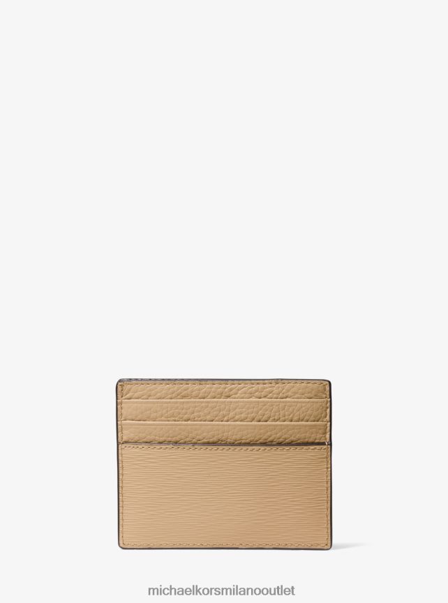 Michael Kors Porta carte in pelle Hudson uomini cammello P06L0L3260 Accessori