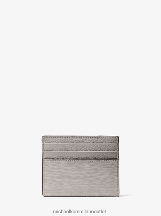 Michael Kors Porta carte in pelle Hudson uomini grigio perla P06L0L3262 Accessori