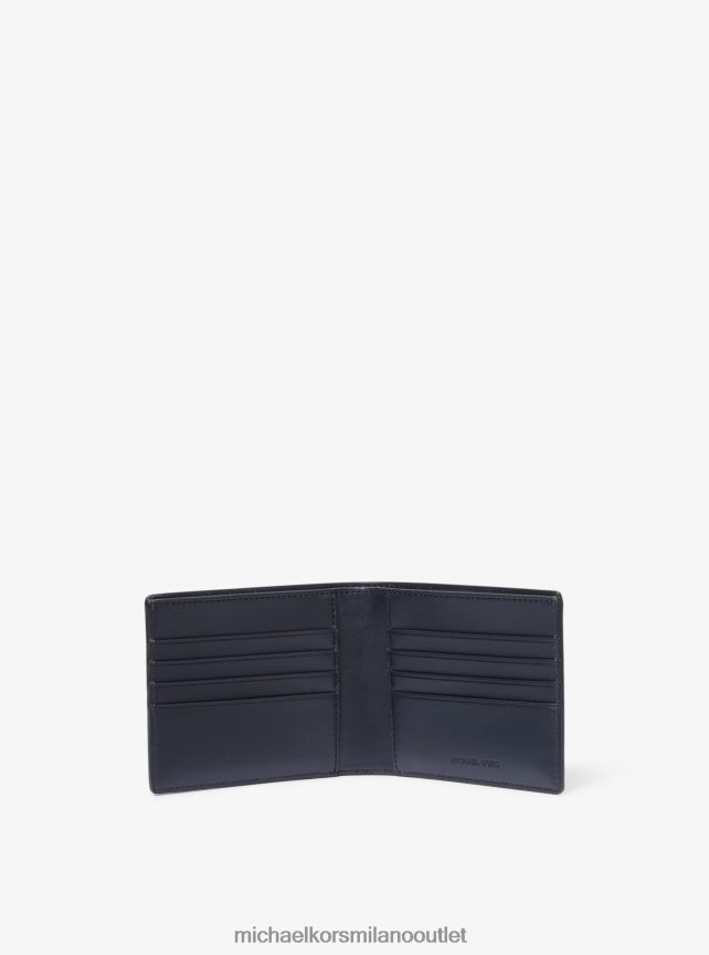 Michael Kors Portafoglio porta banconote con logo Harrison e portamonete uomini admrl/plblue P06L0L3219 Accessori