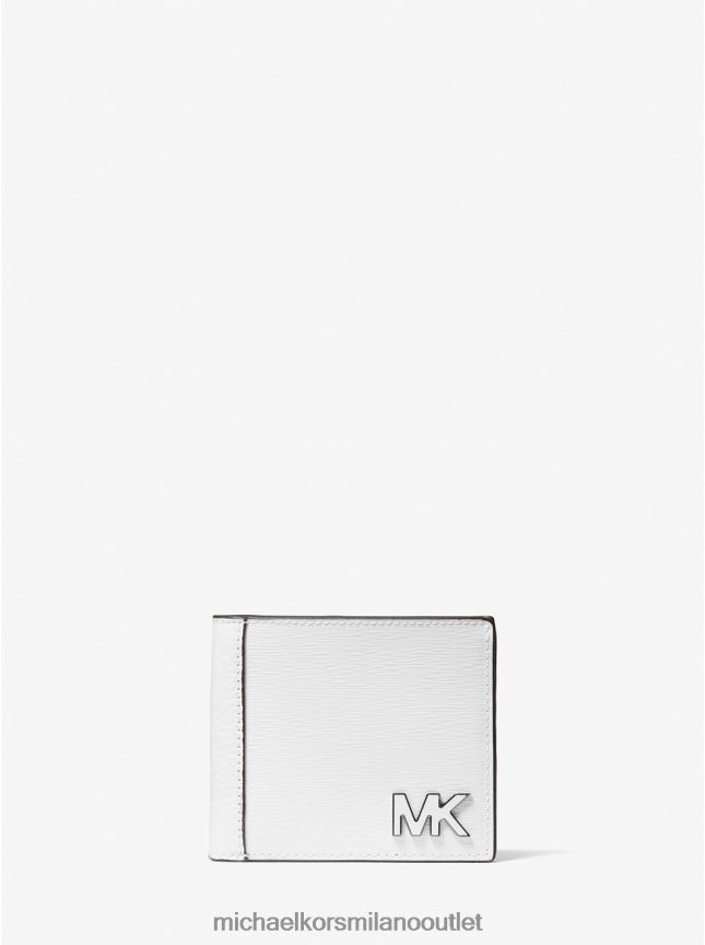 Michael Kors Portafoglio porta banconote in pelle Hudson uomini brillante cosa P06L0L3204 Accessori