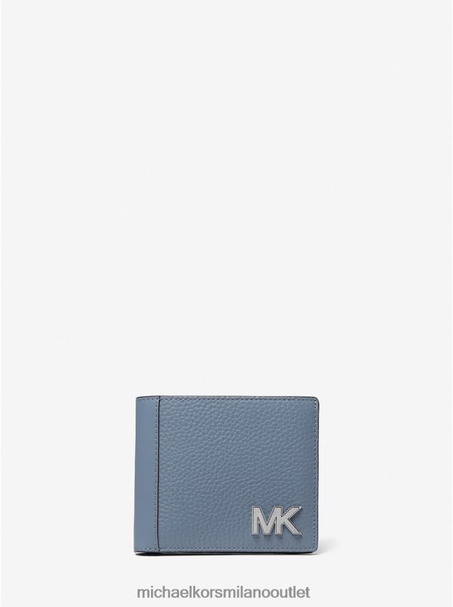 Michael Kors Portafoglio porta banconote in pelle Hudson uomini denim P06L0L3233 Accessori