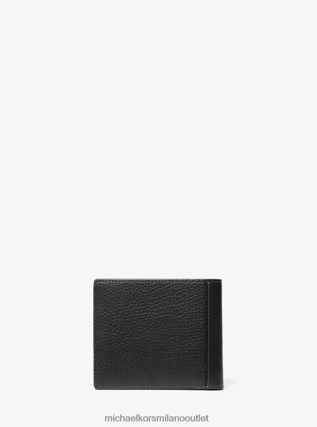 Michael Kors Portafoglio porta banconote in pelle Hudson uomini nero P06L0L3235 Accessori