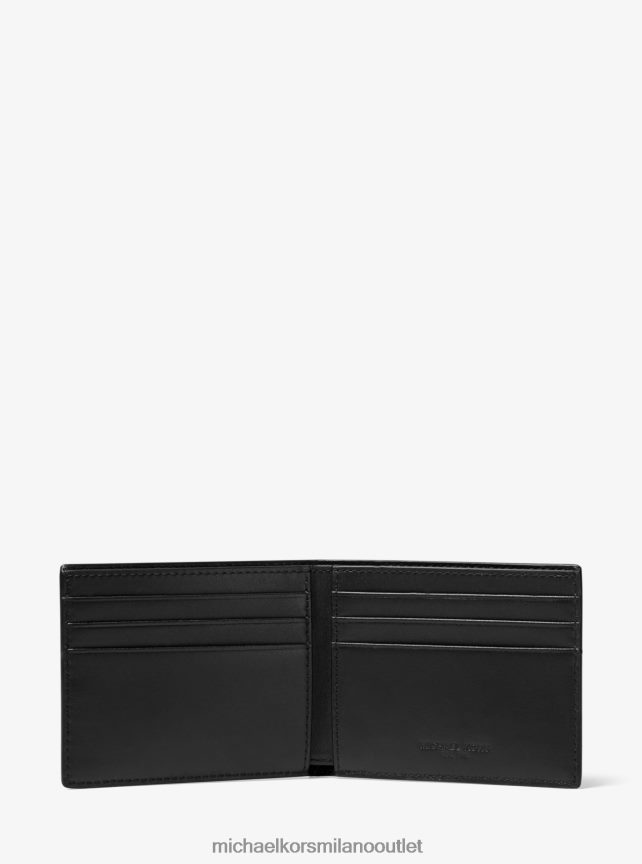 Michael Kors portafoglio in pelle a grana incrociata con portachiavi uomini bagaglio P06L0L3199 Accessori