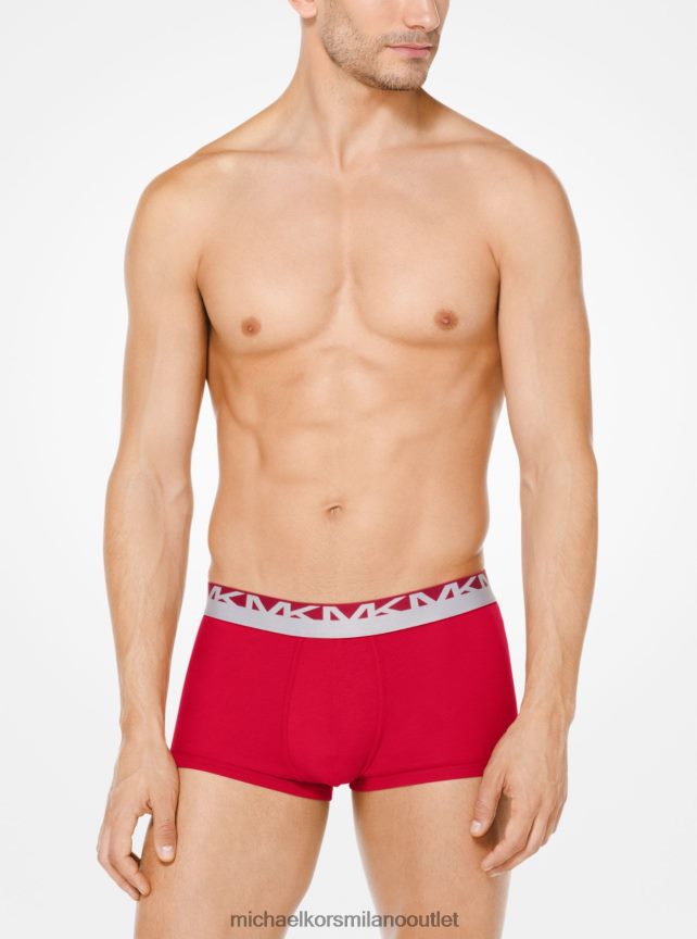 Michael Kors Bauletto in cotone in confezione da 3 pezzi uomini grigio erica P06L0L3170 vestiario