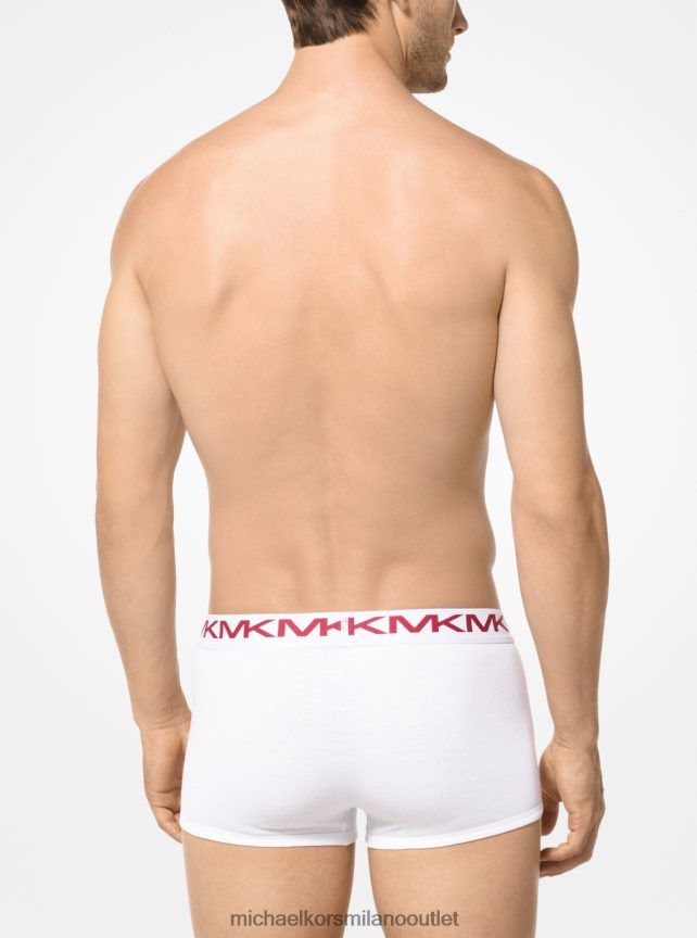 Michael Kors Bauletto in cotone in confezione da 3 pezzi uomini grigio erica P06L0L3170 vestiario