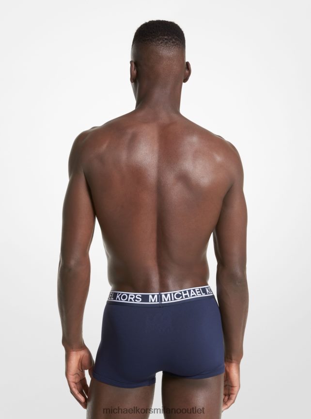 Michael Kors Bauli in nylon elasticizzato in confezione da 3 pezzi uomini mezzanotte P06L0L3182 vestiario