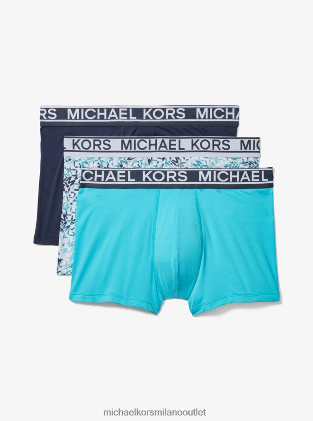 Michael Kors Bauli in nylon elasticizzato in confezione da 3 pezzi uomini mezzanotte P06L0L3182 vestiario