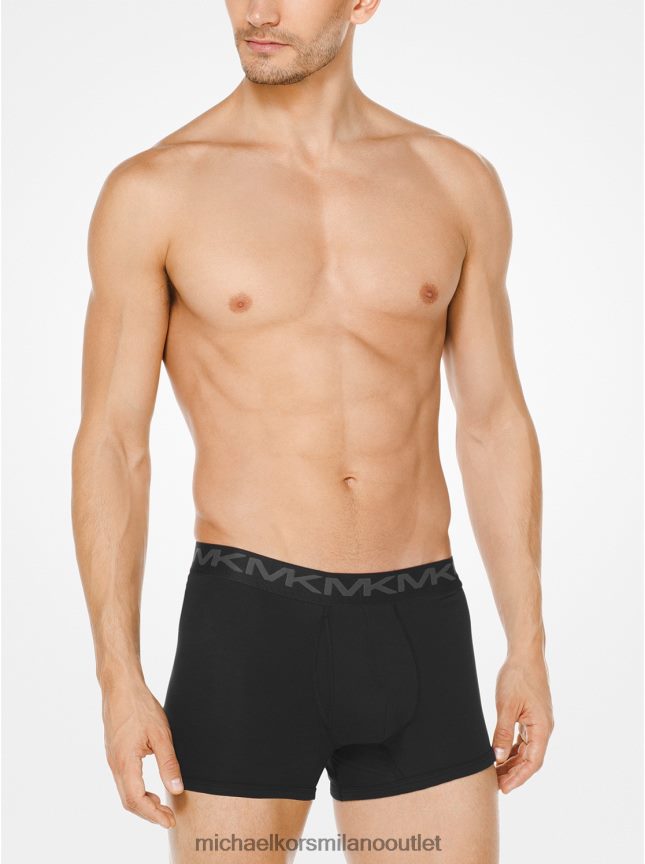 Michael Kors Boxer in cotone in confezione da 3 pezzi uomini nero P06L0L3174 vestiario