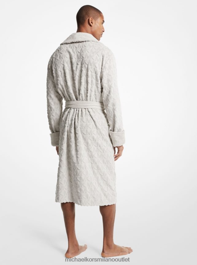 Michael Kors Vestaglia in spugna di cotone con logo uomini alluminio P06L0L3181 vestiario