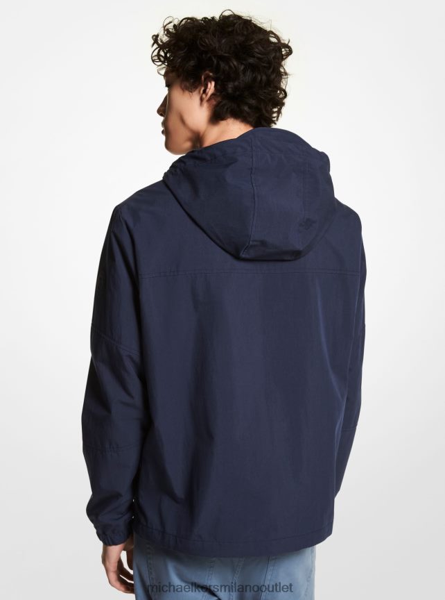 Michael Kors Felpa cargo in tessuto stropicciato uomini mezzanotte P06L0L2833 vestiario