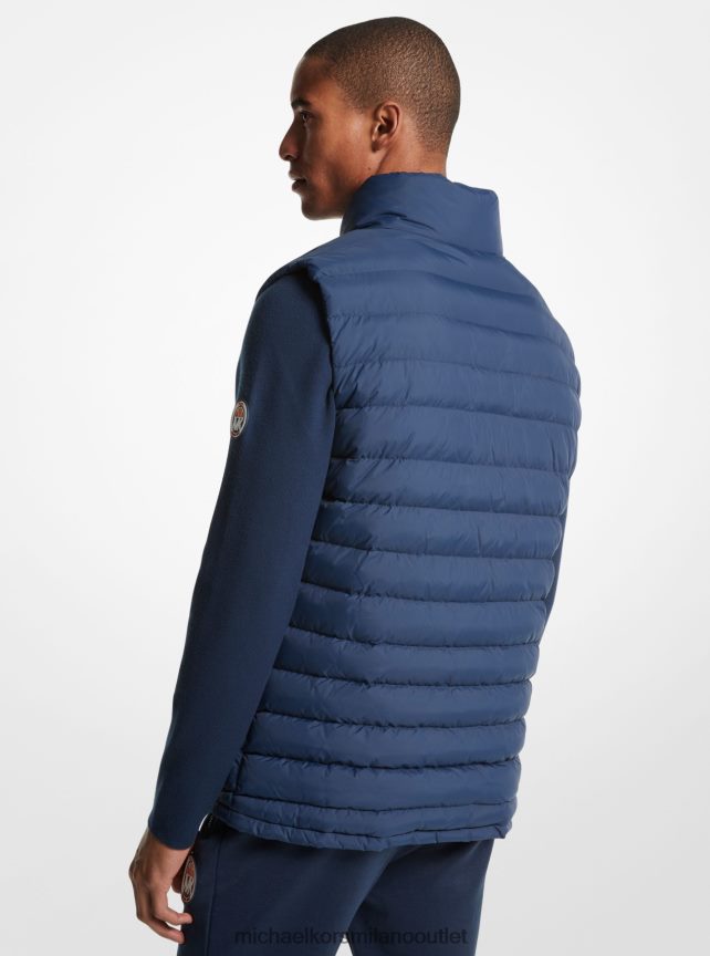 Michael Kors Gilet in nylon trapuntato MK x Ellesse Jackson uomini vestire blues P06L0L2798 vestiario