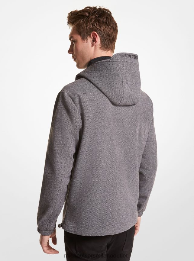 Michael Kors giacca a vento intrecciata uomini cenere P06L0L2786 vestiario