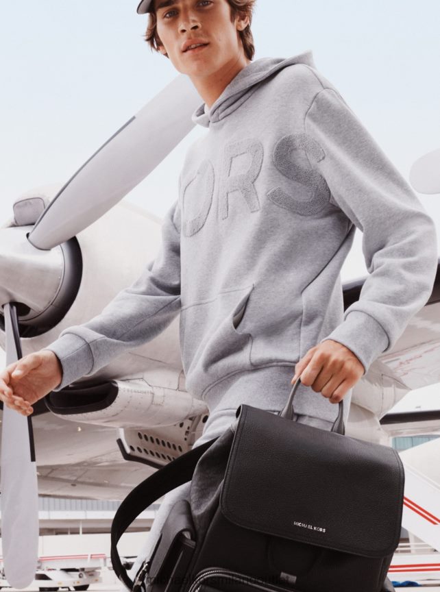 Michael Kors Felpa con cappuccio Kors in cotone uomini grigio erica P06L0L3026 vestiario