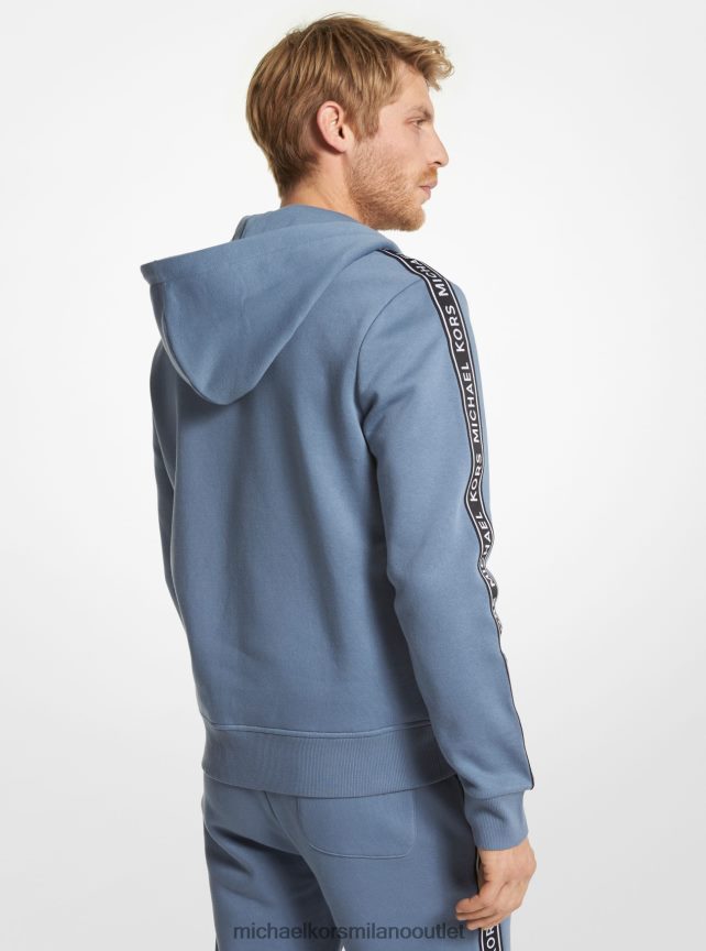 Michael Kors Felpa con cappuccio e zip in misto cotone con fettuccia con logo uomini denim P06L0L2975 vestiario