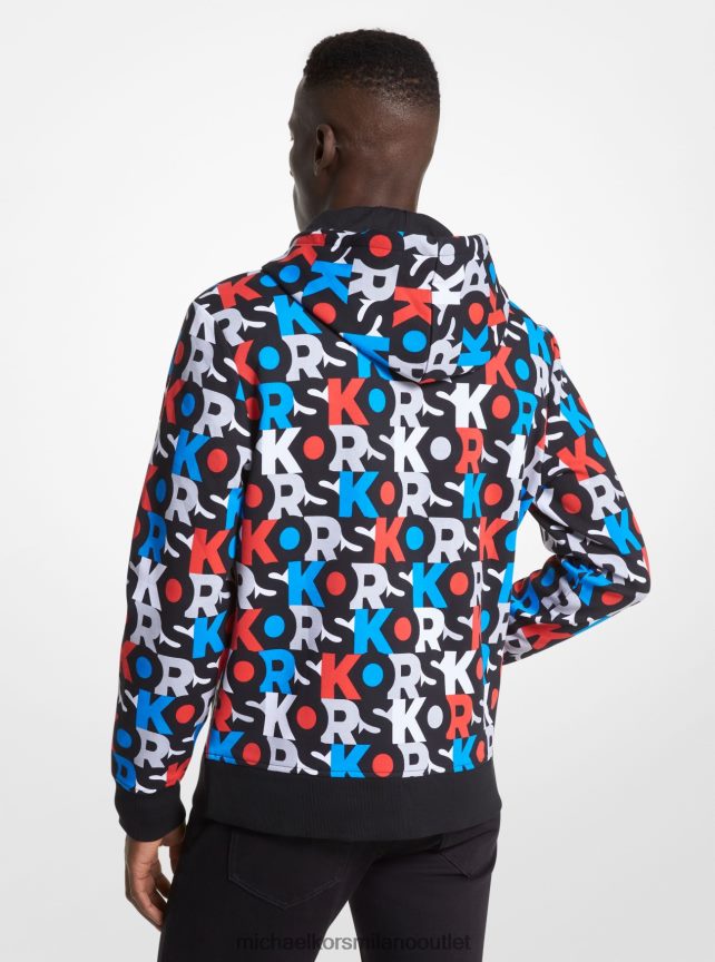 Michael Kors Felpa in misto cotone con logo grafico uomini nero P06L0L2945 vestiario
