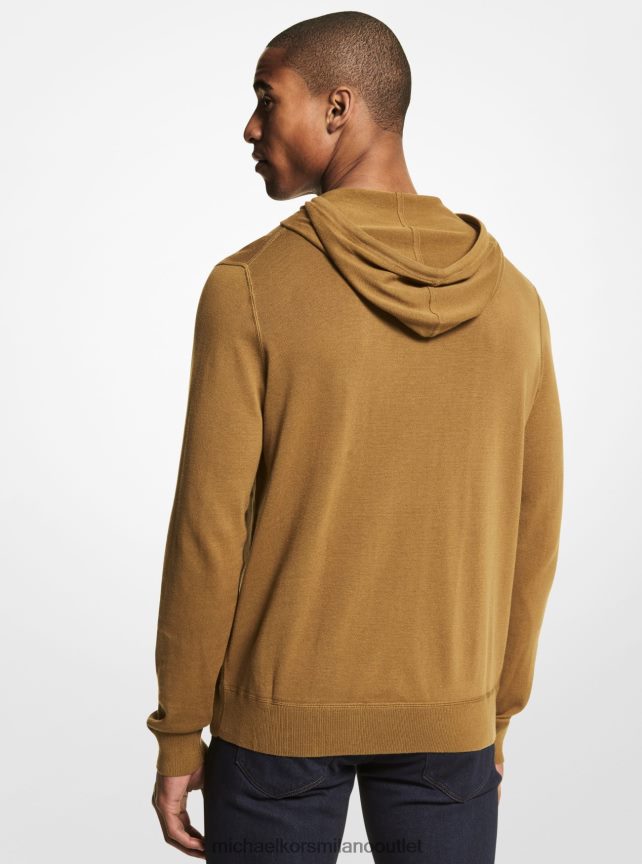 Michael Kors felpa con cappuccio in lino con logo uomini cielo ol mel P06L0L3033 vestiario