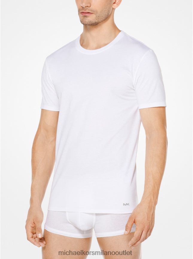Michael Kors maglietta di cotone uomini bianco P06L0L2954 vestiario