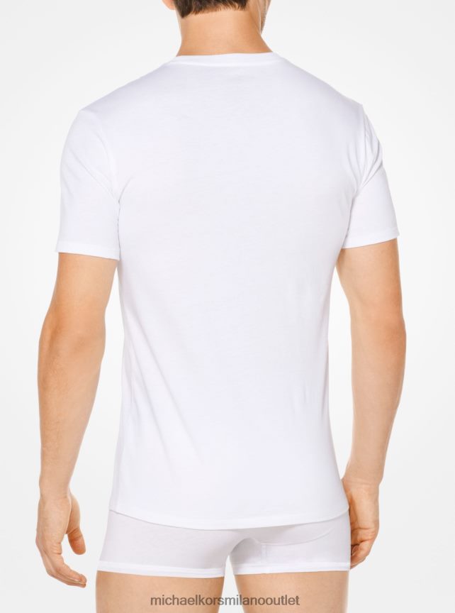 Michael Kors maglietta di cotone uomini bianco P06L0L2954 vestiario