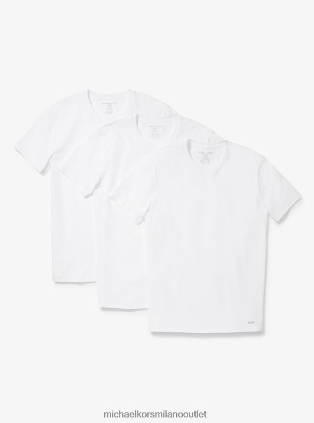Michael Kors maglietta di cotone uomini bianco P06L0L2954 vestiario