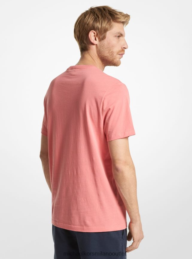 Michael Kors maglietta in cotone con logo uomini rosa tea P06L0L2962 vestiario