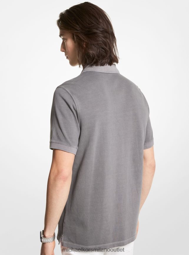 Michael Kors Polo in piquet di cotone uomini canna di fucile P06L0L2913 vestiario