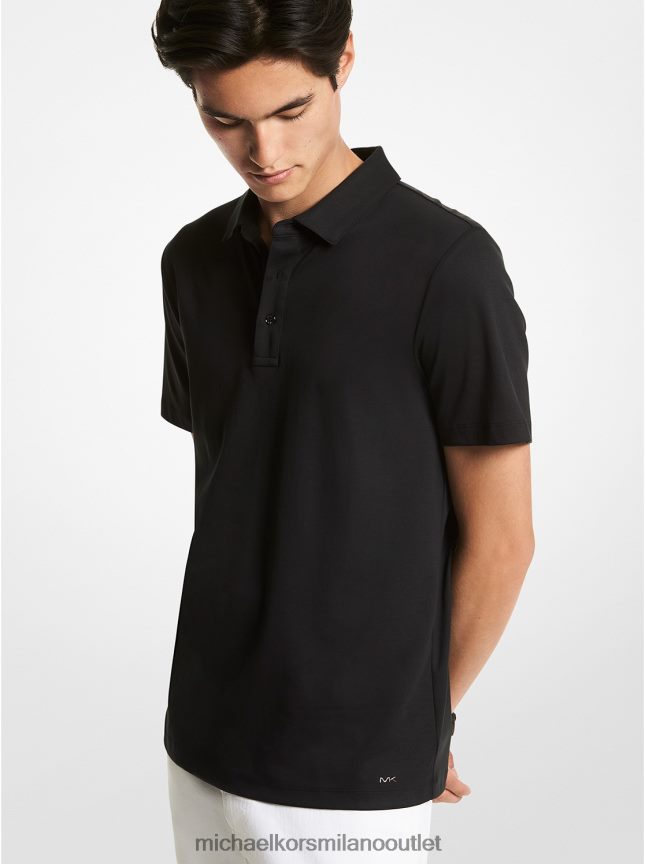 Michael Kors polo in cotone uomini nero P06L0L2884 vestiario