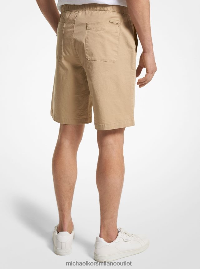 Michael Kors pantaloncini in cotone elasticizzato uomini cammello P06L0L3155 vestiario