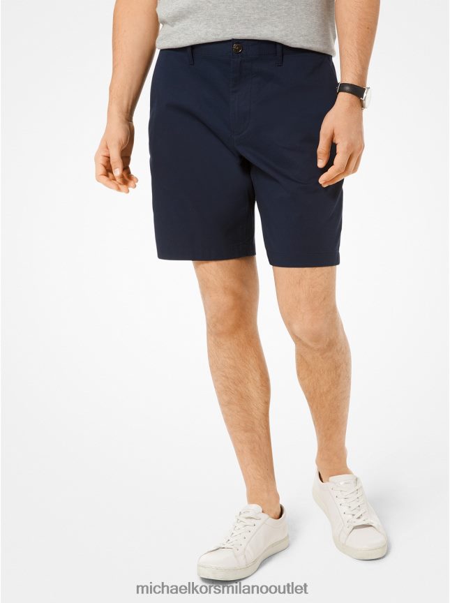 Michael Kors pantaloncini in popeline lavato uomini mezzanotte P06L0L3147 vestiario