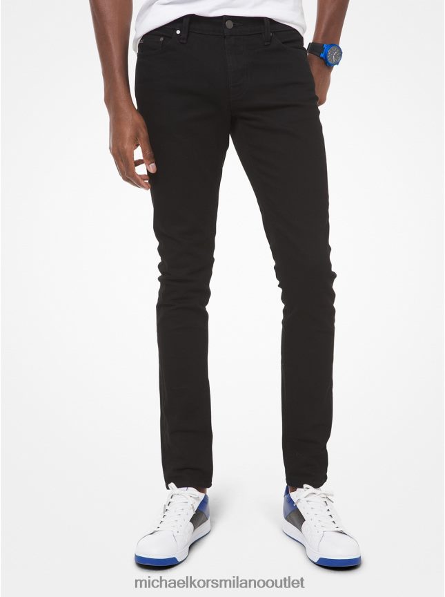 Michael Kors jeans slim fit in cotone elasticizzato uomini nero P06L0L3078 vestiario