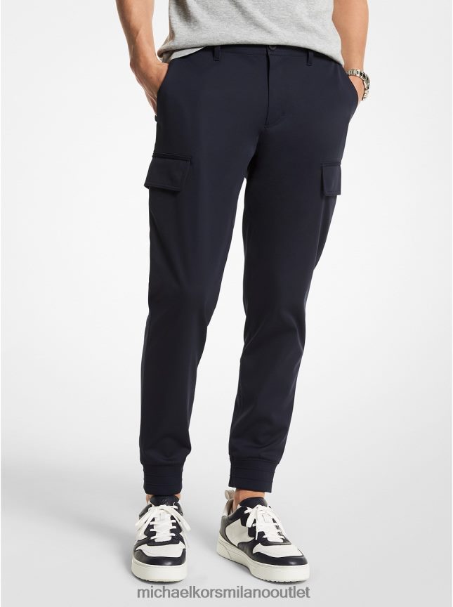 Michael Kors joggers cargo in tessuto uomini mezzanotte buia P06L0L3095 vestiario