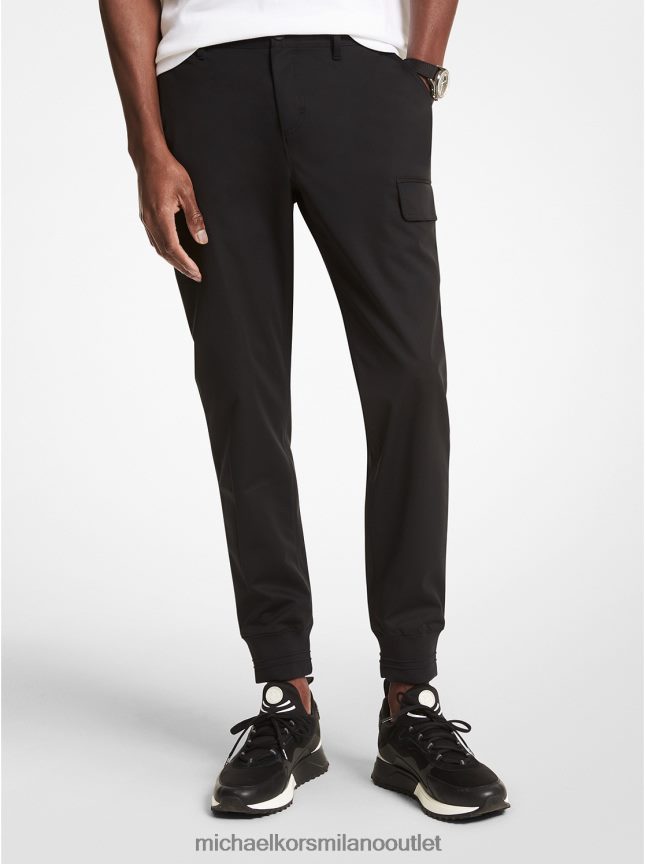 Michael Kors joggers cargo in tessuto uomini nero P06L0L3096 vestiario