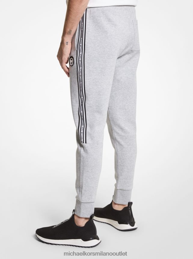 Michael Kors joggers in misto cotone con fettuccia con logo uomini grigio erica P06L0L3082 vestiario