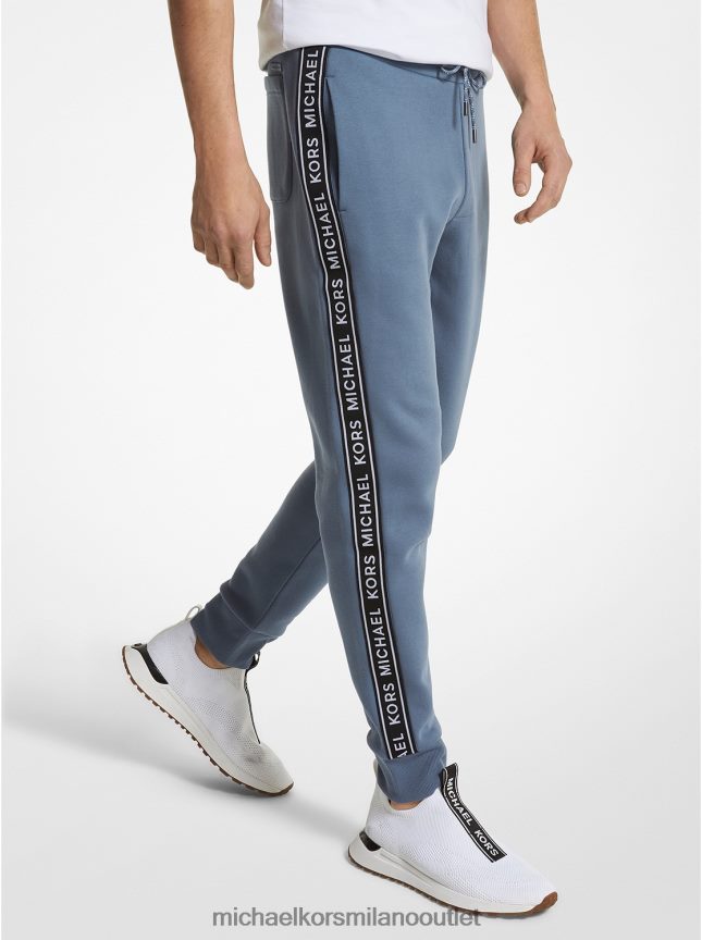 Michael Kors joggers in misto cotone con stampa logo uomini denim P06L0L3090 vestiario